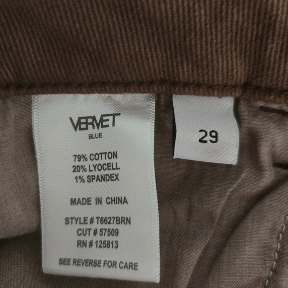 Brand New Vervet Kate Brown High-Waisted Jeans Size 29 - Picture 3 of 6